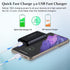 USB Wall Charger, Costyle 2 Pack 18W GaN Tech Slim Fast Charge 3.0 Port Fast Charging Block with Foldable Plug Compatible for Samsung Galaxy S10 S9 S8 Note 9, iPhone 11 Xs XR X, Tablet (Black)