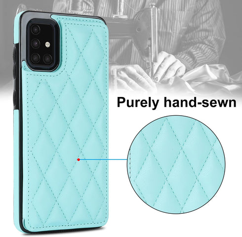 Asuwish Wallet Cover Phone Case for Samsung Galaxy A51 5G, with Tempered Glass Screen Protector, Mint Green