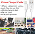 sharllen 5 Pack iPhone Charger Cable 6FT USB Fast Charging Syncing Cords for iPhone 14/13/12/11/XS/Max/XR/X