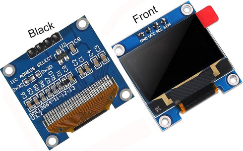 DORHEA 5Pack 0.96 Inch SSD1306 128x64 I2C OLED Display Module Pixel IIC Self-Luminous Screen Board White Compatible
