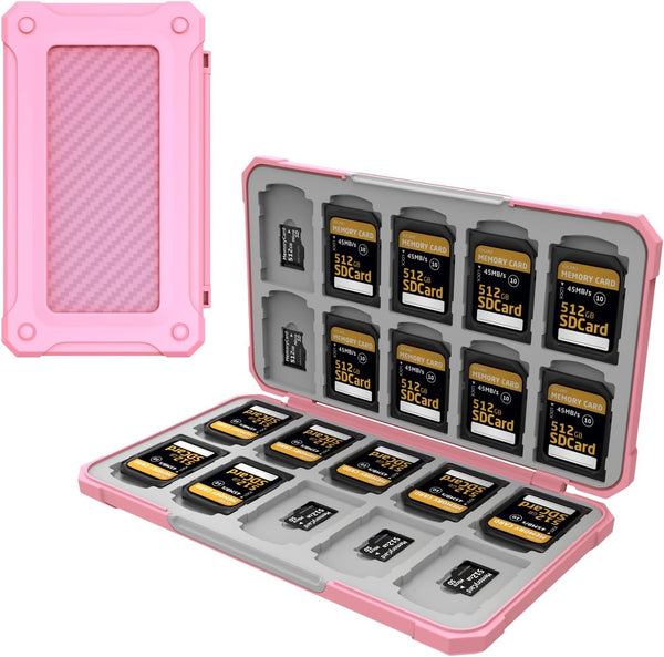 Anyskill Memory Card Case with 40 Slots for 20 Micro SD SDXC SDHC
