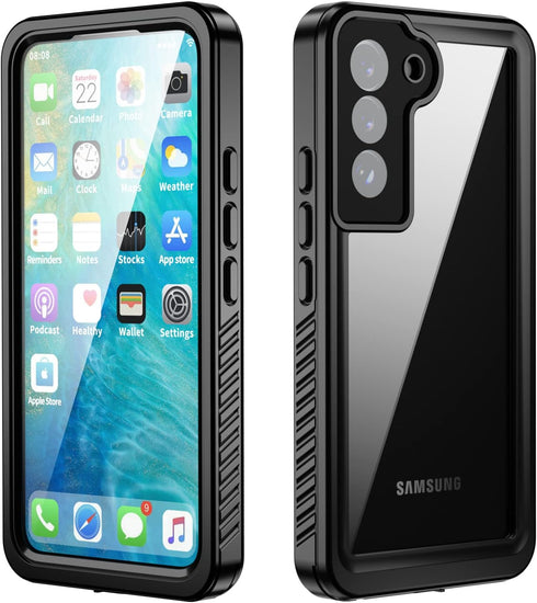 Samsung Galaxy S22 Case, Waterproof IP68 Certified, Dustproof Shockproof Rugged Phone Case