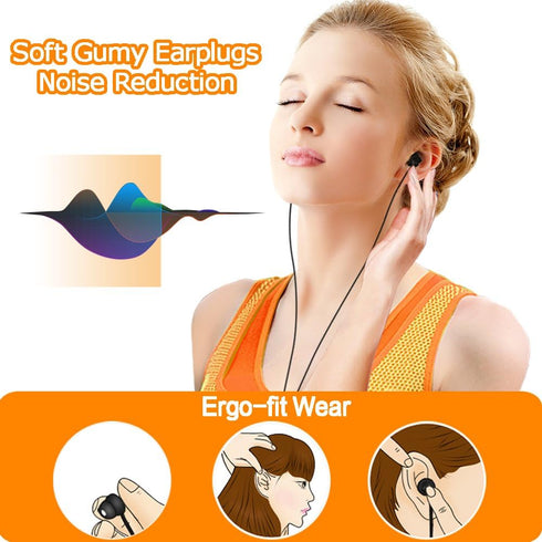 MAXROCK Ultra Soft Sleep Headphones: Comfortable In-ear Earbuds with Mic, Volume Control & Sound Blocking for