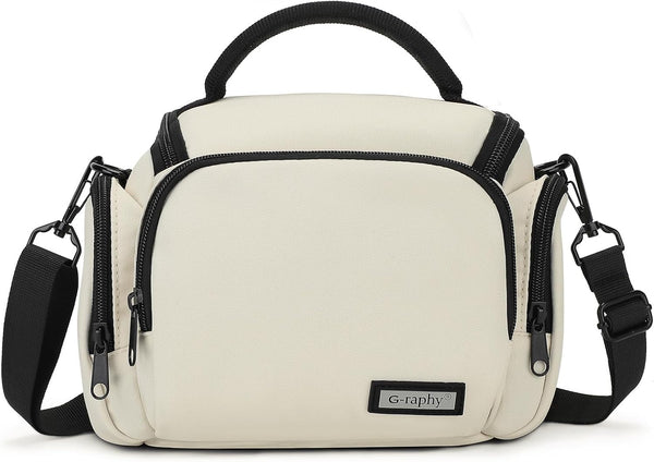 G-raphy DSLR Crossbody Camera Bag with Removable Strap for Accessories, Beige