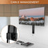 JOY worker Height Adjustable Cubicle Monitor Mount, 13"-34" Hanger, VESA 75*75/100*100mm, Black, Holds Up to 17.6 lbs