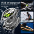 Miimall Waterproof Case for Samsung Galaxy Watch 4 & 5 40mm, Protective Bumper Case with Tempered Glass Screen Protector