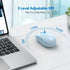 TECKNET Wireless Mouse, 2.4G Quiet Computer Mouse with USB Receiver, Portable Cordless Mice for Chromebook, Laptop, Blue