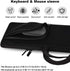 Wireless Keyboard Mouse Sleeve Travel Case for Arteck 2.4G Keyboard, Soft Neoprene Water Resistant Bag (Black)