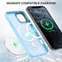 BENTOBEN Translucent Matte Magnetic Phone Case for iPhone 11 Pro, 5.8 inch, Light Blue, Compatible with MagSafe