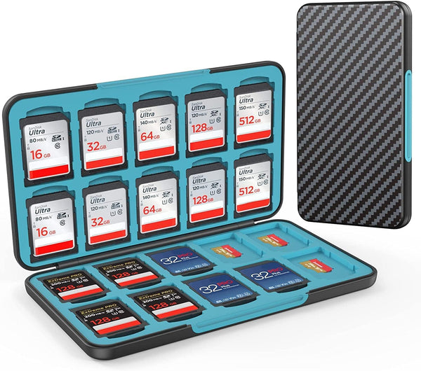 HEIYING Memory Card Case for SD/TF Cards,Portable SD Card Holder Storage Case Compatible