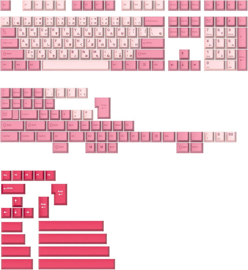 KPREPUBLIC Ghost Judges GJ Sakura Matsuri Hirigana JP Cherry PBT Doubleshot Keycap for MX Keyboard
