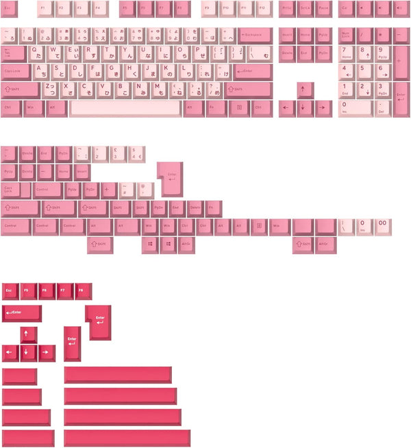 KPREPUBLIC Ghost Judges GJ Sakura Matsuri Hirigana JP Cherry PBT Doubleshot Keycap for MX Keyboard