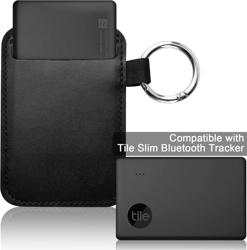 Xxerciz Case for Tile Slim 2022/2020 Tracker, Bluetooth Tracker Anti-Scratch Protective Cover with Keychain