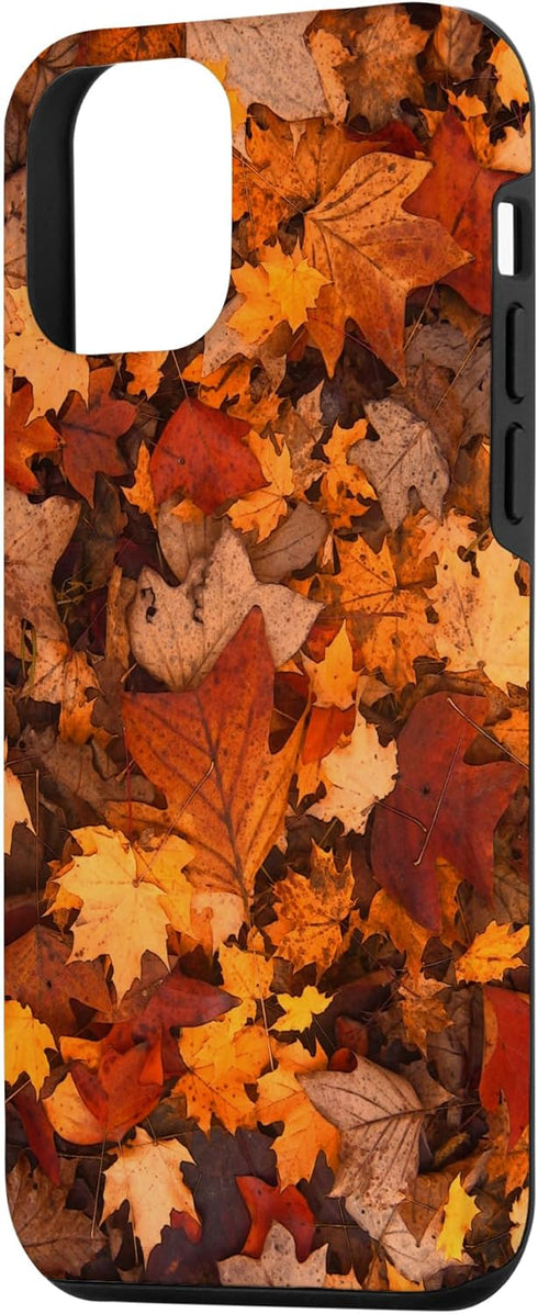 iPhone 12 mini Cell Phone Case, Autumn Season Happy Fall Leaves Thanksgiving Design