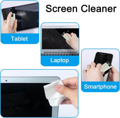 walrfid Car Screen Cleaner Spray, Electronic Touchscreen Mist Cleaning Brush Kit for TV, Laptop, iPad, iPhone,