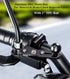 BRCOVAN Aluminum Alloy Mount Base with 1'' TPU Ball for Motorcycle Brake/Clutch Reservoir Cover Compatible with RAM Mounts B Size 1 Inch Ball Double Socket Arm