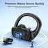 occiam Wireless Earbuds Bluetooth Headphones, 48H Playback, Waterproof with Microphone, LED Display for Sports,