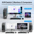 3.0 1 2 4K@60Hz 2 2USB -S7232H Hearvo USB HDMI KVM Switch Monitors Computers, KVM Switches for Computers Sharing