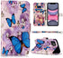 JanCalm Compatible with iPhone 11 Wallet Case, Floral Pattern Premium PU Leather Flip Cover with Wrist Strap