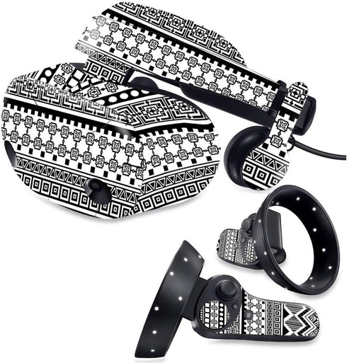MightySkins Skin - Black Aztec for Samsung Odyssey Plus VR | Durable Vinyl Decal Wrap Cover | Made in The USA