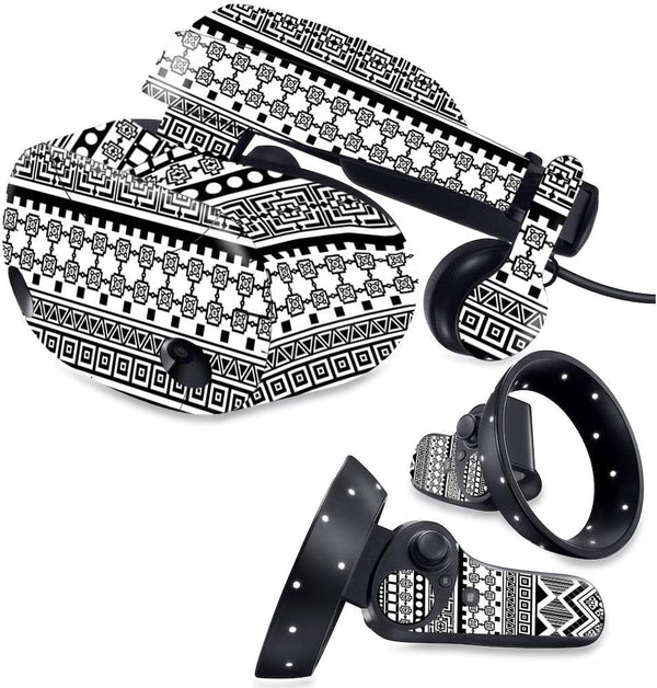 MightySkins Skin - Black Aztec for Samsung Odyssey Plus VR | Durable Vinyl Decal Wrap Cover | Made in The USA