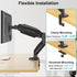 MOUNT PRO Single Monitor Desk Mount - Articulating Gas Spring Arm for 13 to 32 Inch LCD Monitors