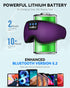 MUSICOZY 3D Sleep Headphones Mask, Wireless Bluetooth Headband Headphones for Side Sleepers, Unique Gifts - Purple