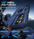 BaHaHoues Samsung Galaxy A15 5G Case - with Screen Protector & Slide Camera Lens Cover - Blue