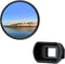 JJC Multi-Coated 58mm UV Filter + Long Soft Viewfinder Eyecup Eyepiece for Canon