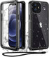 WIFORT Waterproof Case for iPhone 12, Certified Water Proof & Military Protection with Built-in Screen Protector (Black)
