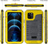 Beasyjoy Waterproof Case for iPhone 12 Pro Max, Heavy Duty Metal Case with Built-in Screen Protector, 6.7 Inch (Yellow)