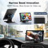 Haudio 7" 1080P Wireless CarPlay & Android Auto Screen for Car, Portable Car Stereo with Front & Rear Dash Cam, Backup