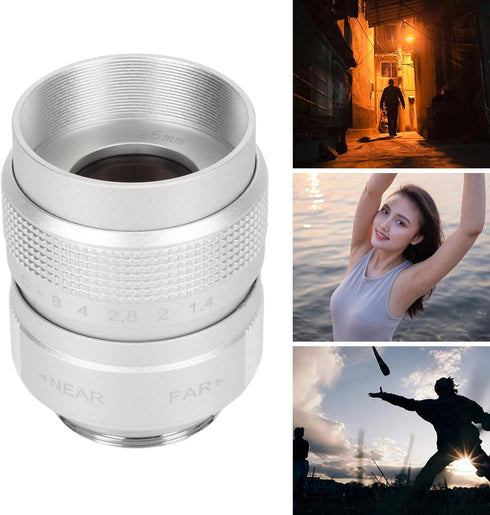 GOWENIC 25mm F1.4 19.6 CCTV Lens, C Mount Camera Lens with Wide Viewing Angle, CCTV Video Vari Zoom Lens for Shop