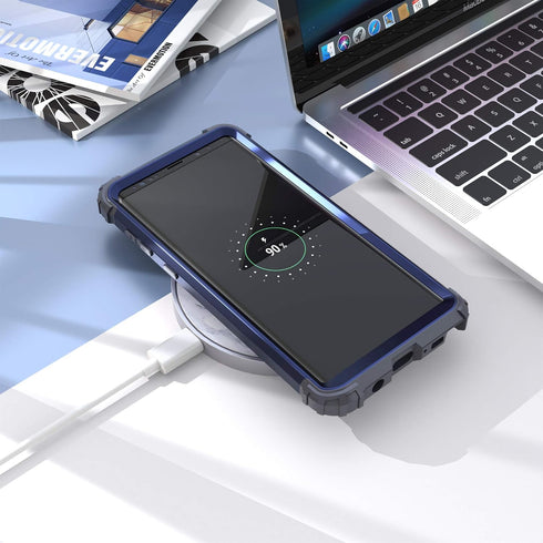IDweel Galaxy Note 9 Case - Blue 3 in 1 Shockproof Slim Hybrid Heavy Duty Protection for Galaxy Note 9