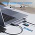 USB C Adapter HDMI Hub for MacBook Pro/Air M1M2M3, Multiport Adapter with HDMI, Ethernet, Thunderbolt 3