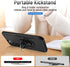 Heavy Duty Shockproof Full Body Phone Cover for Samsung Galaxy S22 with Screen Protector, Built-in Finger Ring Kickstand