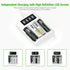 EBL 4 2 LCD Battery Charger AA AAA Rechargeable Battery Charger - Bay Smart LCD Charger with USB Input Port for Ni-CD