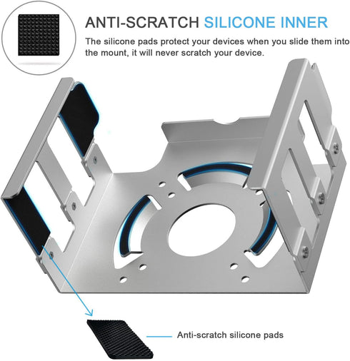 Mac Studio Mount, IFCASE Heat Dissipation Design, Under Desk Wall Mount Stand for Mac Studio M2 M1