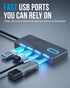 SABRENT 5-in-1 10Gbps 4K 100W 80W (HB-TG5P) USB C Hub Docking Station, USB-A & USB-C Ports, HDMI Output, PD Input