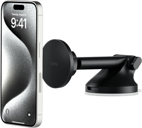 iOttie iTap 3 Magnetic Dash & Windshield Mount Car Phone Holder, Compatible with Qi2, MagSafe, iPhone, and Android