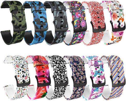 FitTurn 3-PACK Bands Compatible with Rinsmola 2021 Smart Watch Bands, Silicone Soft Quick Release Wristband Replacement
