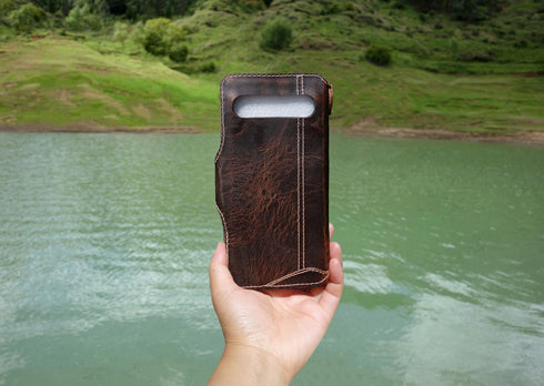 Yogurt 9 9 Case for Google Pixel Pro XL, Genuine Leather Wallet Cover for Pixel Pro XL, Handmade Oil Leather