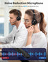 Headset (3.5mm Wired Headphones with Microphone for PC, On-Ear Computer Laptop USB with Noise Cancelling Microphone