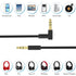 Replacement Coiled Audio Cable for Studio2, 3.5mm to 3.5mm Aux Headphone Cord Compatible with Beats by Dr Dre Solo2