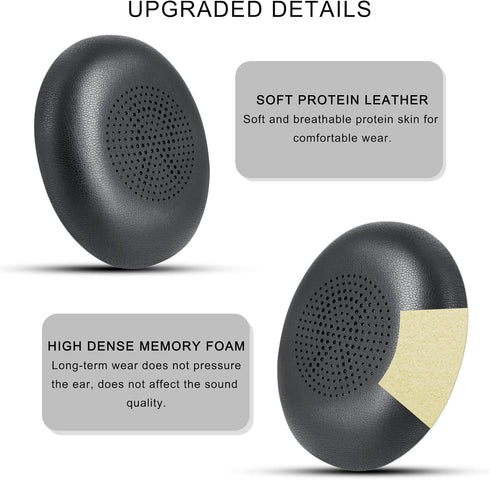 Replacement Ear Pads for Jabra Evolve2 65 (65MS 65UC USB)/Evolve2 40 (40UC 40MS USB)/Elite 45h On-Ear Wireless