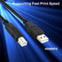 2.0 5ft/1.5M USB Printer Cable USB-A to USB-B Cable Printers Scanners Fax Machine High Speed Compatible for HP