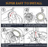 SOULWIT Earpads Replacement for Jabra Evolve 75 (75UC 75MS 75SE) Bluetooth Headset, High-Density Noise Isolation Foam
