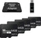 TIDEFORCIX 5-Pack 64GB Micro SD Cards with 1 USB 3.0 Reader Kit, V30