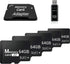 TIDEFORCIX 5-Pack 64GB Micro SD Cards with 1 USB 3.0 Reader Kit, V30