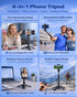 Kehuitry 16.5" 4-in-1 360 Magnetic Mini Selfie Stick Tripod for iPhone & Android, Pocket Size Phone Tripod Stand